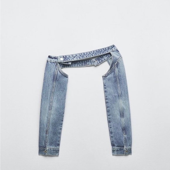 Zara TRF DENIM SLEEVES - Picture 2 of 3